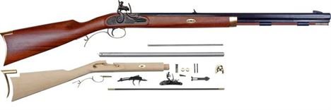 .45 Cal Investarm™ Hawken Carbine Rifle DIY Kit - 24" Barrel & Flintlock Ignition - IA4125K