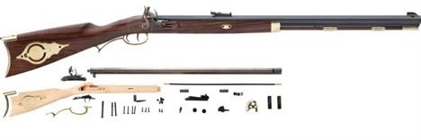 .54 Cal Investarm™ Bridger Hawken Rifle DIY Kit - Flintlock Ignition - IA2414K