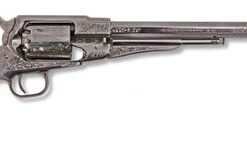 Traditions™ Nickel 1858 Remington Revolver - .44 Cal Engraved Percussion Pistol - FR185836