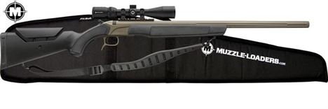 CVA™ Accura LR-X Scope Package - VariFlame™ Ignition - .45 Cal 30" Barrel - Cerakote™ FDE Barrel w/ Black Stock 1:28 Twist - PR3210NMZ