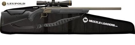 CVA™ Accura LR-X Leupold™ Scope Package - VariFlame™ Ignition - .45 Cal 30" Barrel - Cerakote™ FDE Barrel w/ Black Stock 1:28 Twist - PR3210NLC